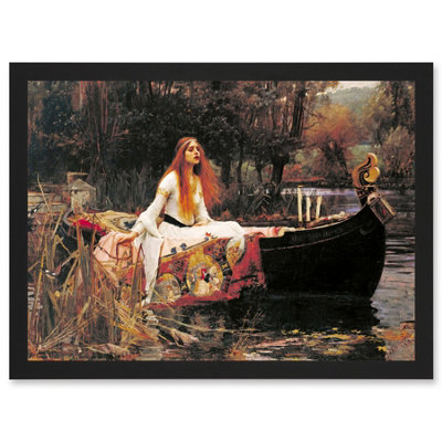 Artery8 John William Waterhouse The Lady Of Shalott Painting 1888 Wall Art PrintA4 Size from B&Q