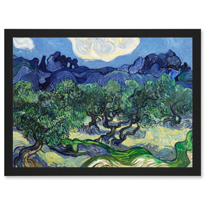 B&Q -  Vincent Van Gogh The Olive Trees Painting Wall Art PrintA4 Size