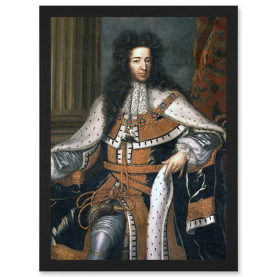 Artery8 Wissing Portrait King William Iii England Orange Painting Wall Art PrintA4 Size from B&Q