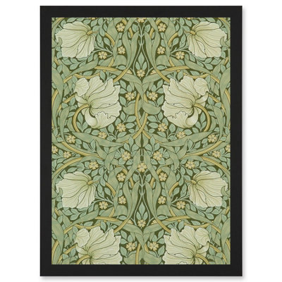 Artery8 William Morris Pimpernels Craft Pattern Design Wall Art PrintA4 Size