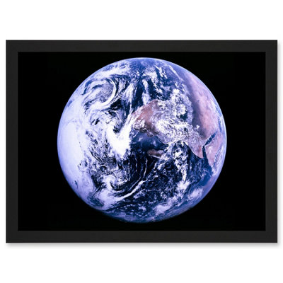 Artery8 Space Nasa Earth Apollo 17 Blue Marble Photograph Wall Art PrintA4 Size from B&Q