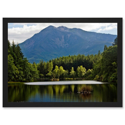 B&Q -  Gillman Glencoe Lochan Highland Scotland Photo Landscape Uk Wall Art PrintA4 Size