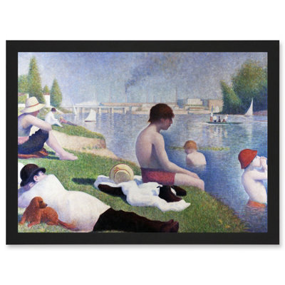 B&Q -  Georges Seurat Bathers At Asnieres Painting Wall Art PrintA4 Size