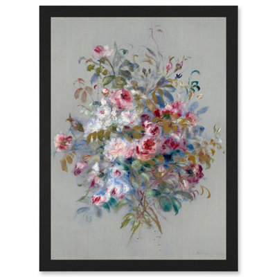 B&Q -  Renoir Bouquet Of Roses 1879 Painting Wall Art PrintA4 Size