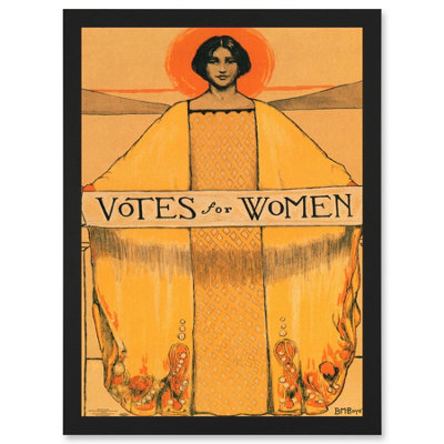 Artery8 Votes For Women Suffrage 19Th Amendment Vintage Poster Wall Art Print - A4 Size