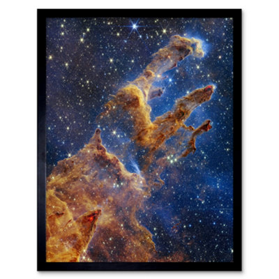 Artery8 Nasa Webb Space Telescope Pillars Creation Eagle Nebula Framed Wall Art Print from B&Q