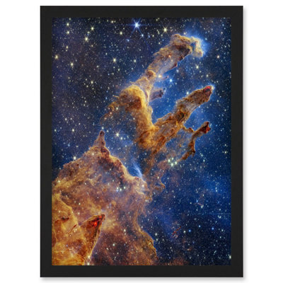 Artery8 Nasa James Webb Telescope Pillars Of Creation Eagle Nebula Wall Art PrintA4 Size from B&Q