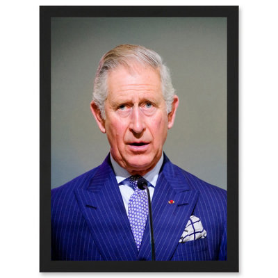 B&Q -  King Charles Iii Third Of England Scotland United Kingdom Speech Photo Wall Art PrintA4 Size