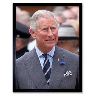 B&Q -  King Charles Iii Third Scotland United Kingdom Dan Marsh Framed Wall Art Print