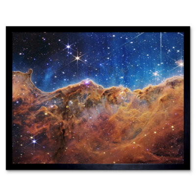 Artery8 Nasa James Webb Space Telescope Cosmic Cliffs Image Framed Wall Art Print from B&Q
