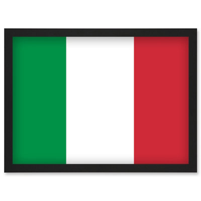 Artery8 Italy National Flag Vexillology World Flags Country Region Poster Wall Art PrintA4 Size from B&Q
