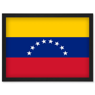 Artery8 Venezuela (Bolivarian Republic Of) National Flag Vexillology World Flags Country Region Poster Wall Art PrintA4 Size