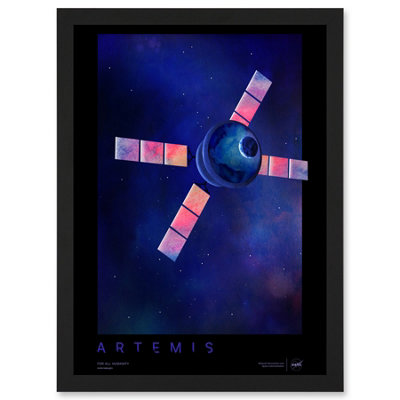 Artery8 Nasa Artemis Moon Mission Courageous Lunar Space Travel Destination Poster Wall Art PrintA4 Size from B&Q