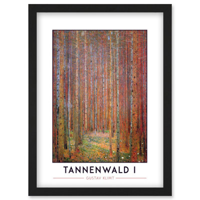 Artery8 Gustav Klimt Tannenwald I Fir Forest Painting Wall Art PrintA4 Size from B&Q