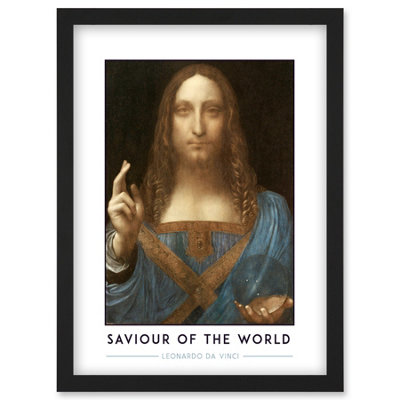 Artery8 Leonardo Da Vinci Saviour Of The World Salvator Mundi Painting Wall Art PrintA4 Size from B&Q
