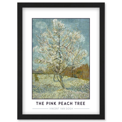 B&Q -  Vincent Van Gogh The Pink Peach Tree Post-Impressionist Painting Wall Art PrintA4 Size