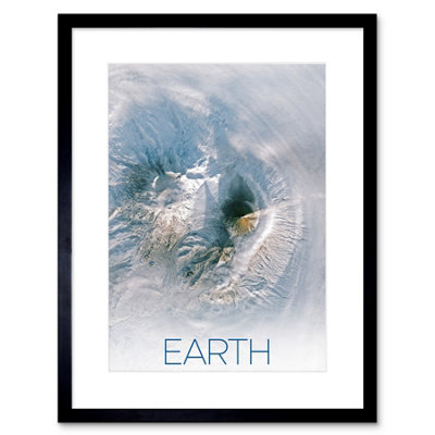 Artery8 Wall Art Print Nasa Our Solar System Earth Image Kamchatka Volcanoes Artwork Framed 9X7 Inch from B&Q