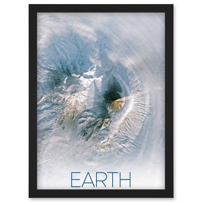 Artery8 Nasa Our Solar System Earth Image Kamchatka Volcanoes Wall Art PrintA4 Size from B&Q