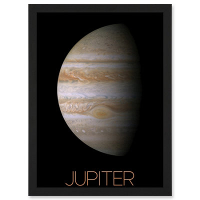 Artery8 Nasa Our Solar System Jupiter Planet Image Red Spot Wall Art PrintA4 Size from B&Q