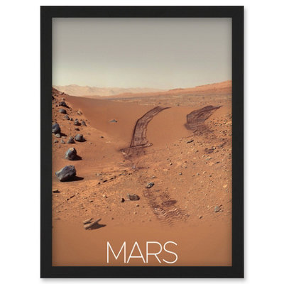 Artery8 Nasa Our Solar System Mars Rover Planet Surface Image Wall Art PrintA4 Size from B&Q