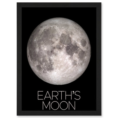 Artery8 Nasa Our Solar System Earth's Moon Lunar Orbiter Image Wall Art PrintA4 Size from B&Q