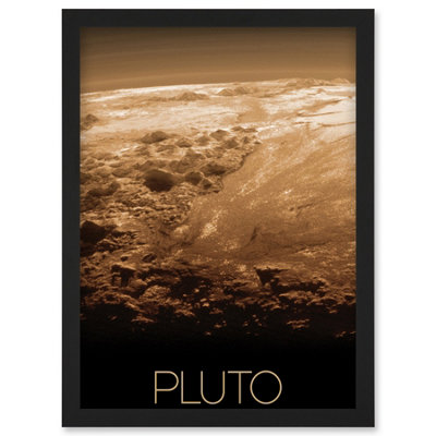 Artery8 Nasa Our Solar System Pluto New Horizons Surface Image Wall Art PrintA4 Size from B&Q