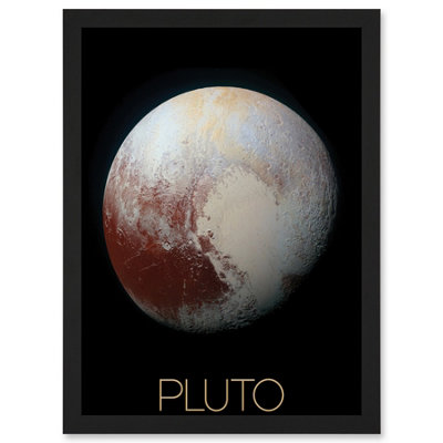 Artery8 Nasa Our Solar System Pluto New Horizons Enhanced Colour Image Wall Art PrintA4 Size from B&Q