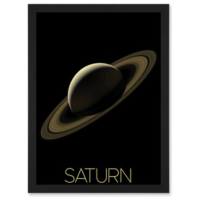Artery8 Nasa Our Solar System Saturn Planet Rings Cassini Mission Wall Art PrintA4 Size from B&Q