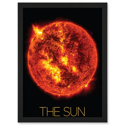 B&Q -  Nasa Our Solar System The Sun Solar Flare Image Wall Art PrintA4 Size