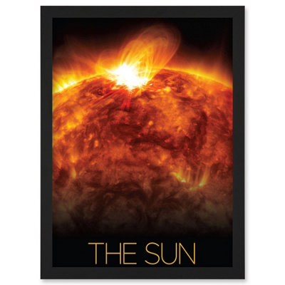 B&Q -  Nasa Our Solar System The Sun Solar Flare Observatory Image Wall Art PrintA4 Size