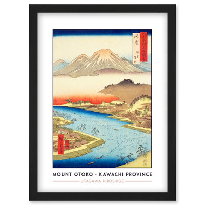 Artery8 Mount Otoko In Hirakata Kawachi Province Utagawa Hiroshige Classic Japanese Woodblock Wall Art PrintA4 Size from B&Q