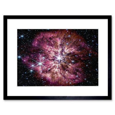 Artery8 Wall Art Print Nasa James Webb Telescope Prelude To Supernova Artwork Framed 9X7 Inch from B&Q