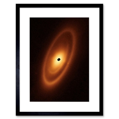 Artery8 Wall Art Print Nasa James Webb Telescope Fomalhaut Planetary System Artwork Framed 9X7 Inch from B&Q