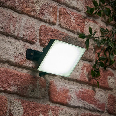 Litecraft Akos 20 Watt Led Ip65 Outdoor Wall Flood Black/Light