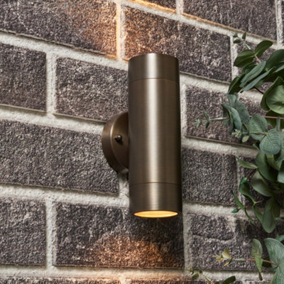 Litecraft Talon Bronze Up And Down Outdoor Wall Light from B&Q