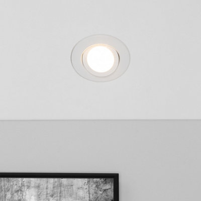 Litecraft Cob Led White Adjustable Colour Changing Bathroom Downlight from B&Q