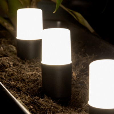 Litecraft Sitka Black 3W Led Outdoor Pathway 2 X Spike Light Kit from B&Q