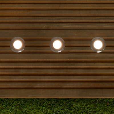 Litecraft Sitka Chrome 3W Led Outdoor 2 X Deck Light Kit from B&Q