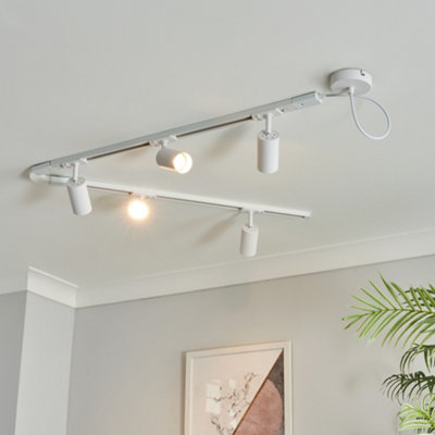 Litecraft Bexley White 1.8M 5 Head Track Light Kit from B&Q