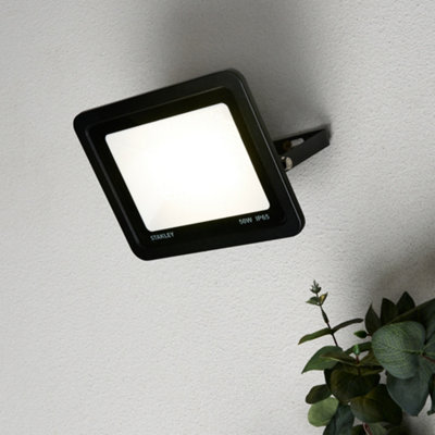 Litecraft Stanley Slimline Black 50 Watt Led Ip65 Outdoor Wall Flood Light from B&Q