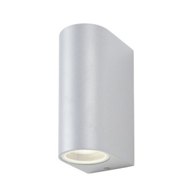 Litecraft Irwell Silver Up And Down Outdoor Wall Light from B&Q
