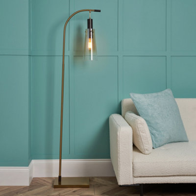 Litecraft Visconte Atrani Champagne With Ombre Shade Floor Lamp from B&Q