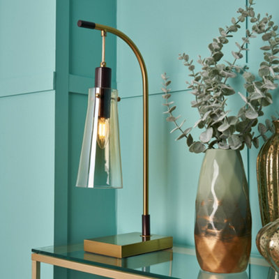 Litecraft Visconte Atrani Champagne With Ombre Shade Table Lamp from B&Q