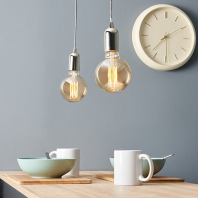 Litecraft 2 Pack Industrial Style Satin Nickel Cable Kits With Herringbone Cable from B&Q