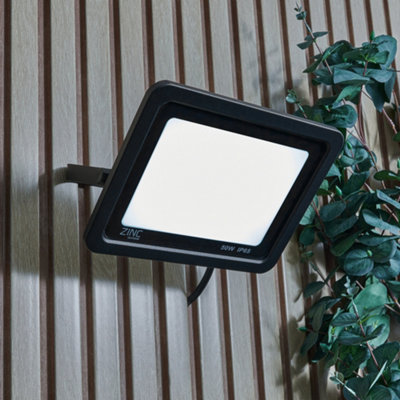 Litecraft 2 Pack Mears Black 50 Watt Led Outdoor Flood Lights from B&Q