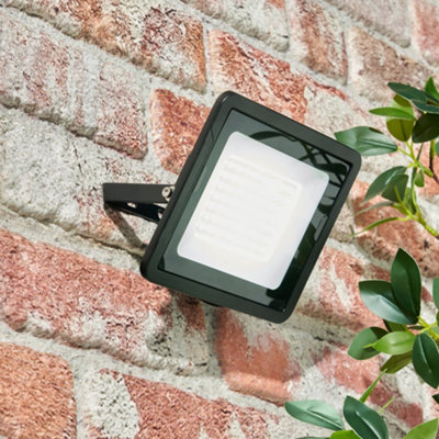 Litecraft Fergus Black Outdoor 30 Watt Led Flood Light from B&Q