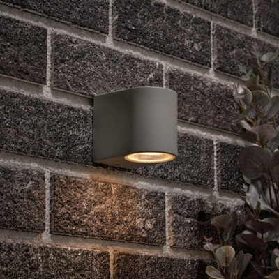 Litecraft Irwell Grey Outdoor Wall Light from B&Q