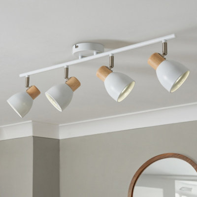 Litecraft Fallon White Ceiling Spotlight Bar from B&Q