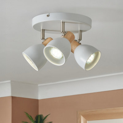 Litecraft Fallon White Ceiling Spotlight Plate from B&Q