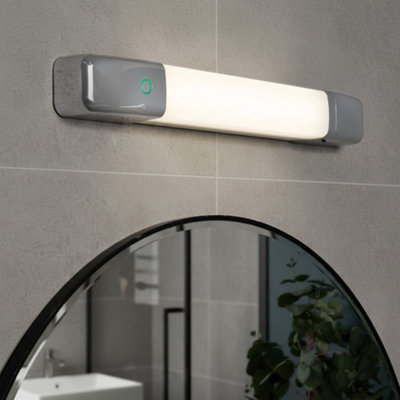 Litecraft Dimmable Chrome Led Bathroom Shaver Wall Light